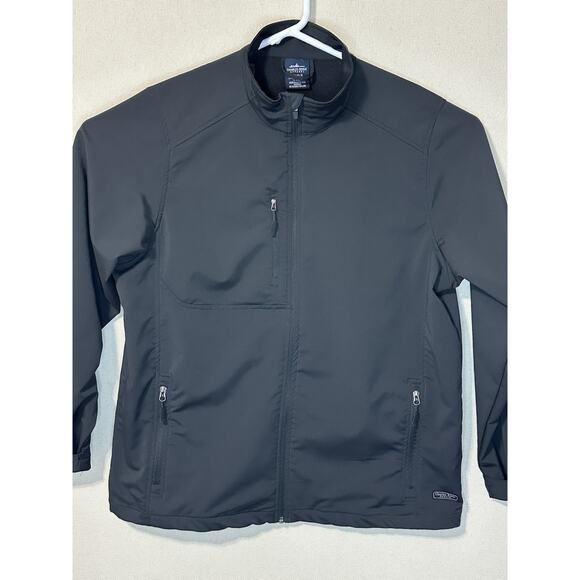 Men's Black Full Zip Charles River Apparel Pockets Jacket Size XL Black - Picture 1 of 14